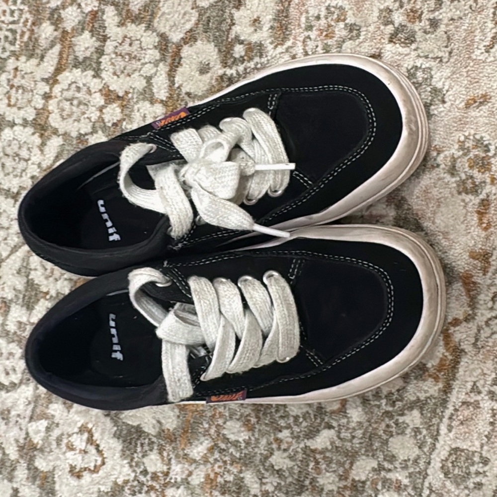 UNIF Black and White Kids Sneakers